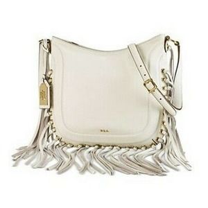 LAUREN by RALPH LAUREN WHEELER Fringe Crossbody with Grommets